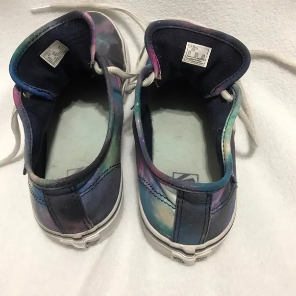 Galaxy Vans Sneakers • Size US Missy 4.0 • Preloved with wear - Picture 8 of 16